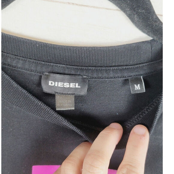 Diesel Print T-DIEGO-YA T-shirt, sz Medium - Picture 3 of 9